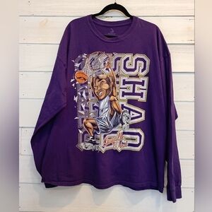 Shaq Purple Graphic Long Sleeve Shirt
